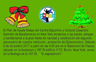 CCD-Casandra Damiron de Nueva York, invita a la gran fiesta navideña.-